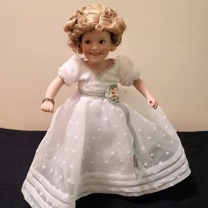 Danbury Mint Shirley Temple Porcelain Doll “Curly Top"